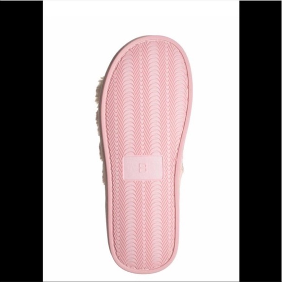 Bebe Sadia Faux Fur Slide Slipper Pink Size 9 NEW - Picture 5 of 5